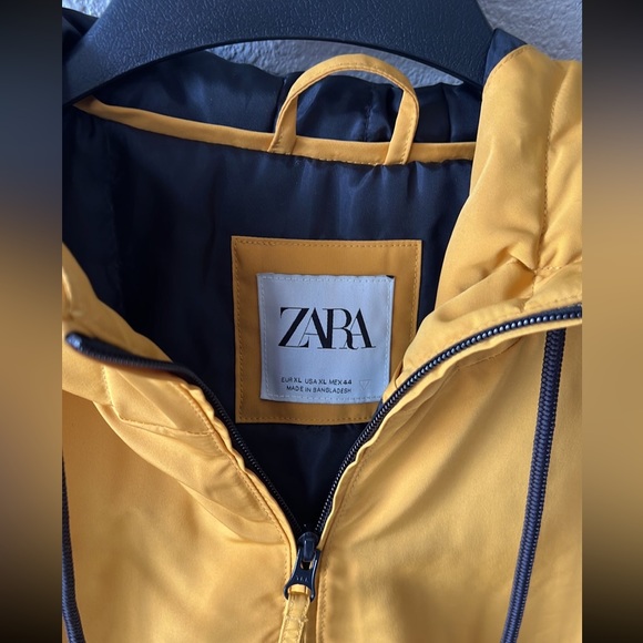 Zara Size XL DNWR Mustard Men’s Pullover Windbreaker Jacket - Picture 3 of 10